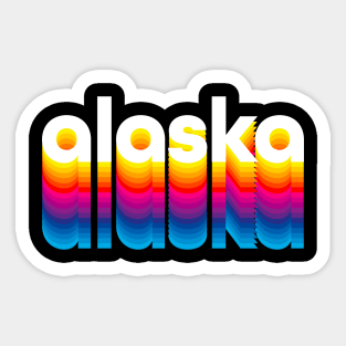 Alaskan Pride Northern Attitude Design, Alaskan grown Design Sticker